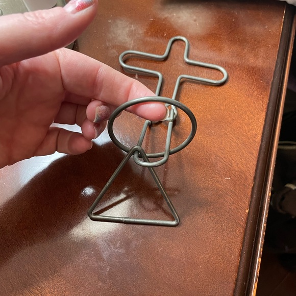 Tucker Jones House CONESTOGA PLAYMATE Tavern Puzzle silver metal simple level - Picture 4 of 7